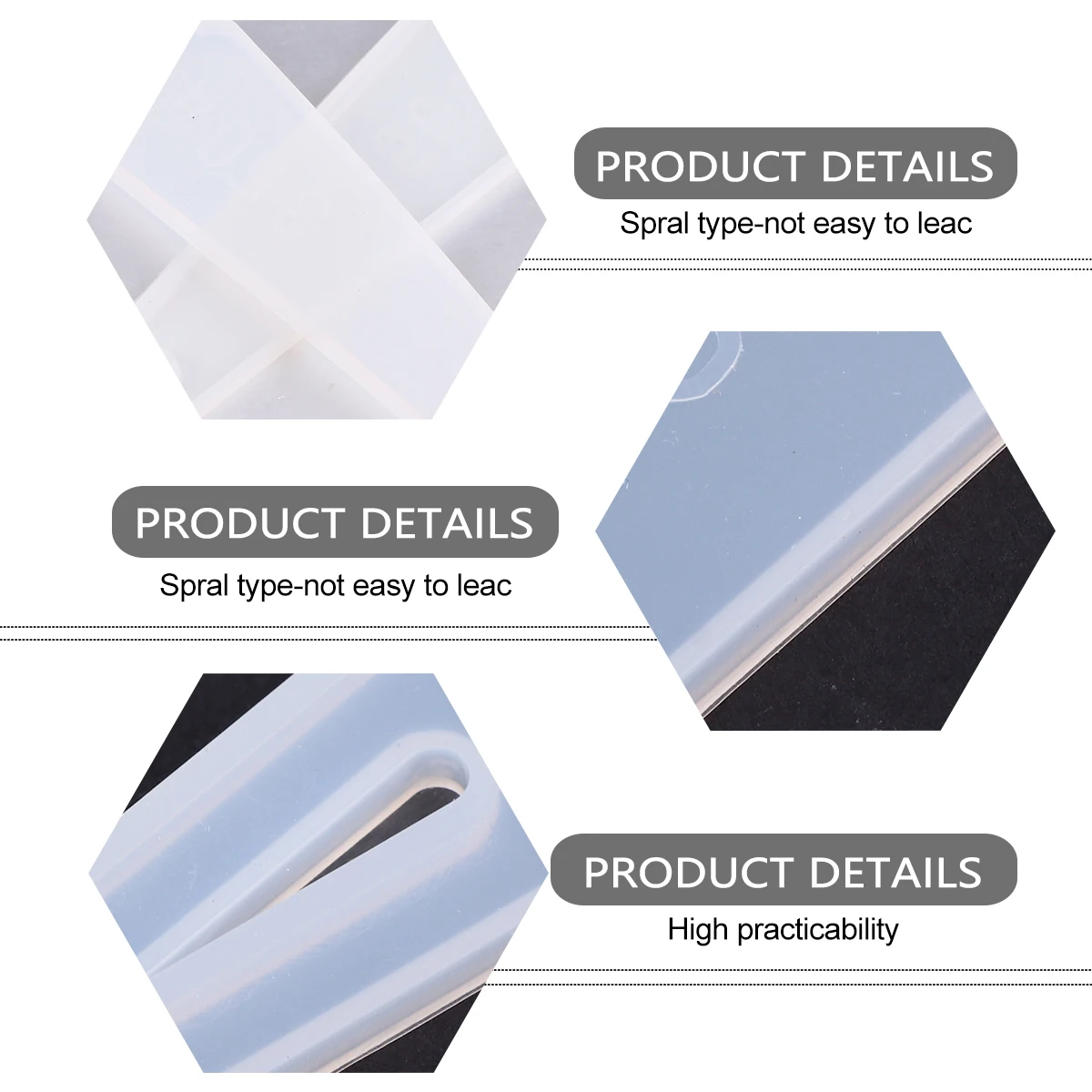 

5pcs Silicone Bookmark Mold for DIY Epoxy Resin Casting Bookmarks Jewelry Accessories High Flexibility Transparency Proper Size