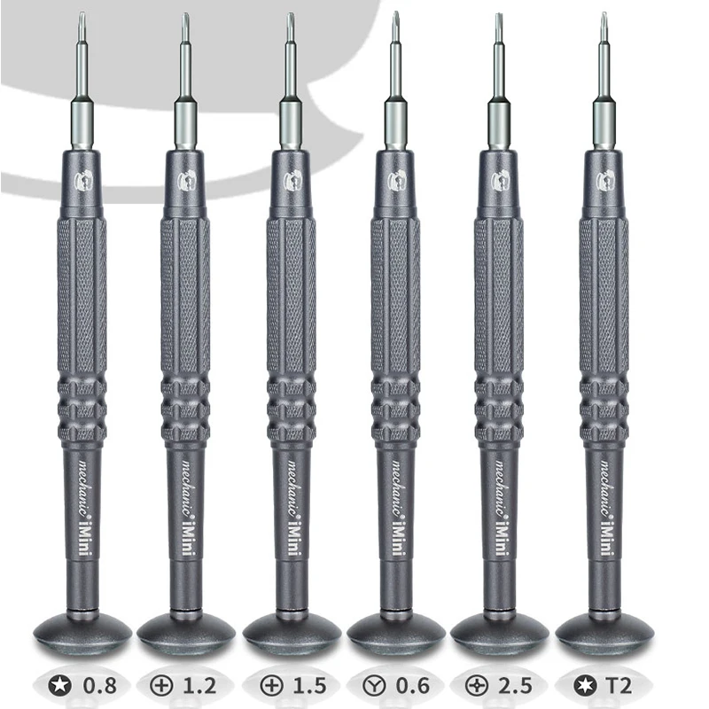 Mechanic iMini Ishell 3D Precision Screwdriver Set Steel Gun 1.2mm Phillips/0.6mm Y/ Pentalobe Screwdrivers for iPhone Repair