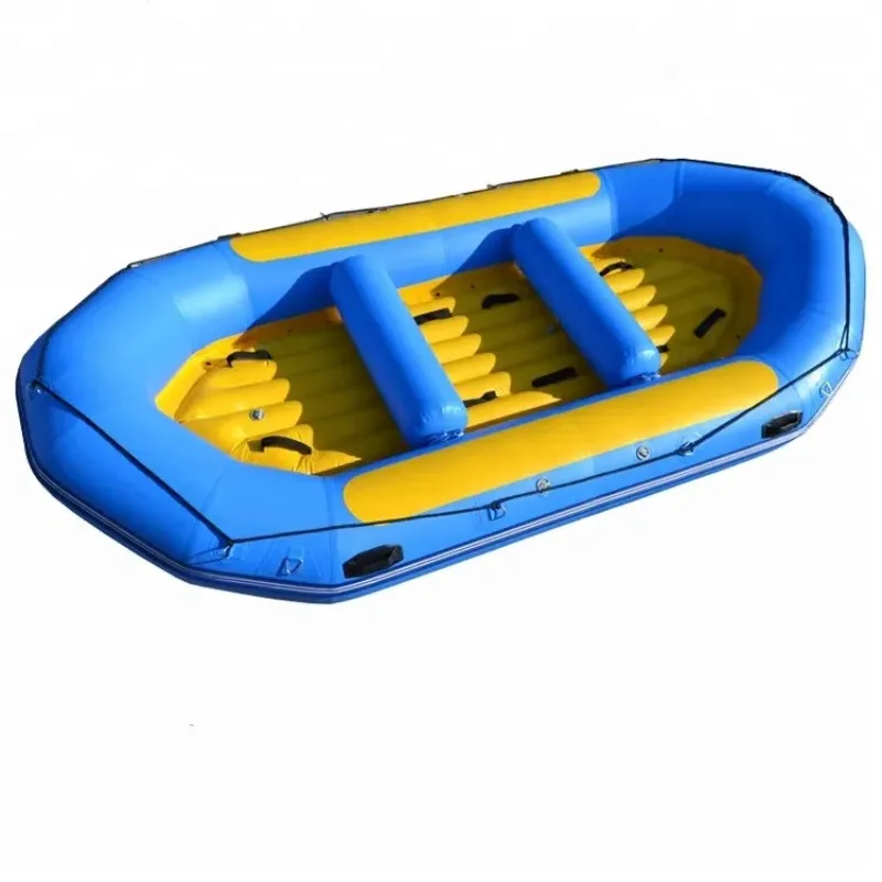 13.5ft 4.10m 410 top quality good price self bailing air floor  inflatable river whitewater rafting boat