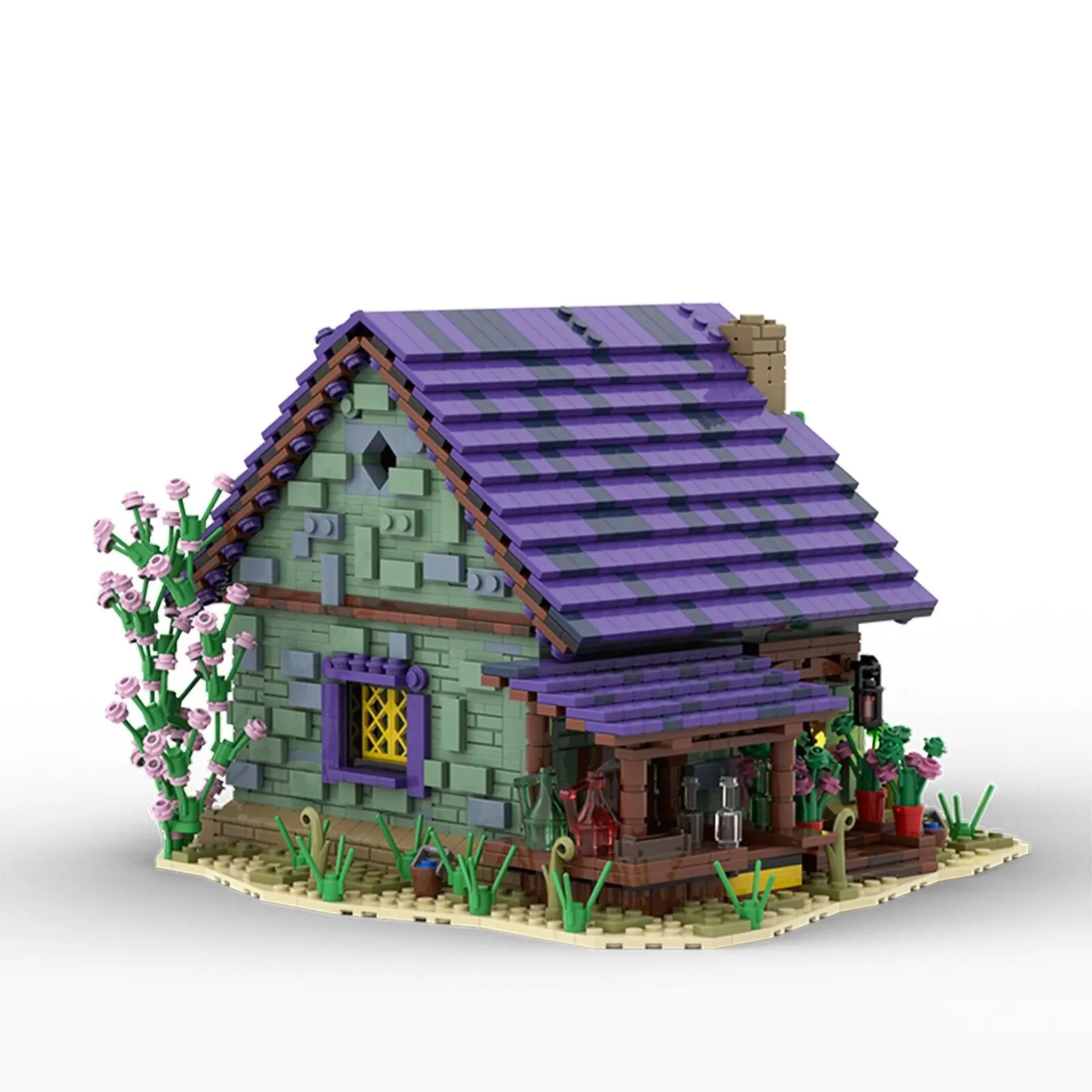 Set di giocattoli per l'architettura modulare della casa estiva e confezione da 2371 Set da costruzione MOC Build