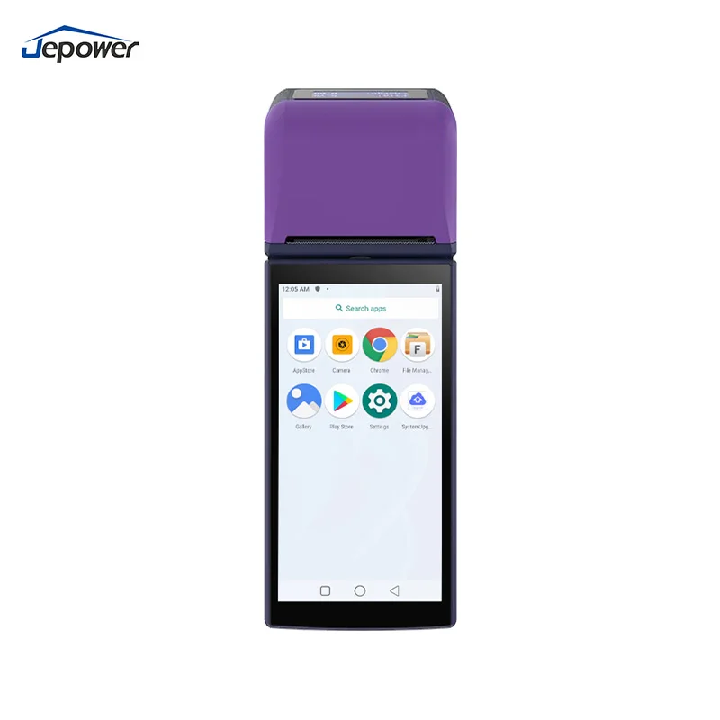 All-in-One 6-Inch Android 9 POS System Thermal Printer with NFC & USB for Mobile Payment and Financial Use