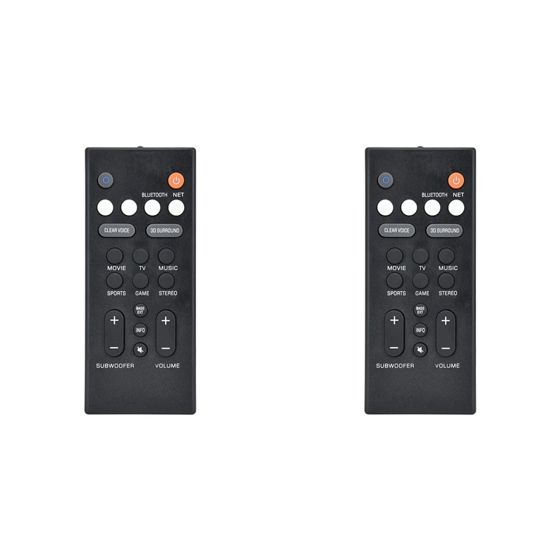 Hot 2X Speaker Remote Control For Yamaha YAS-209 YAS-109 Echo Wall Audio Remote Control Replacement ATS-2090