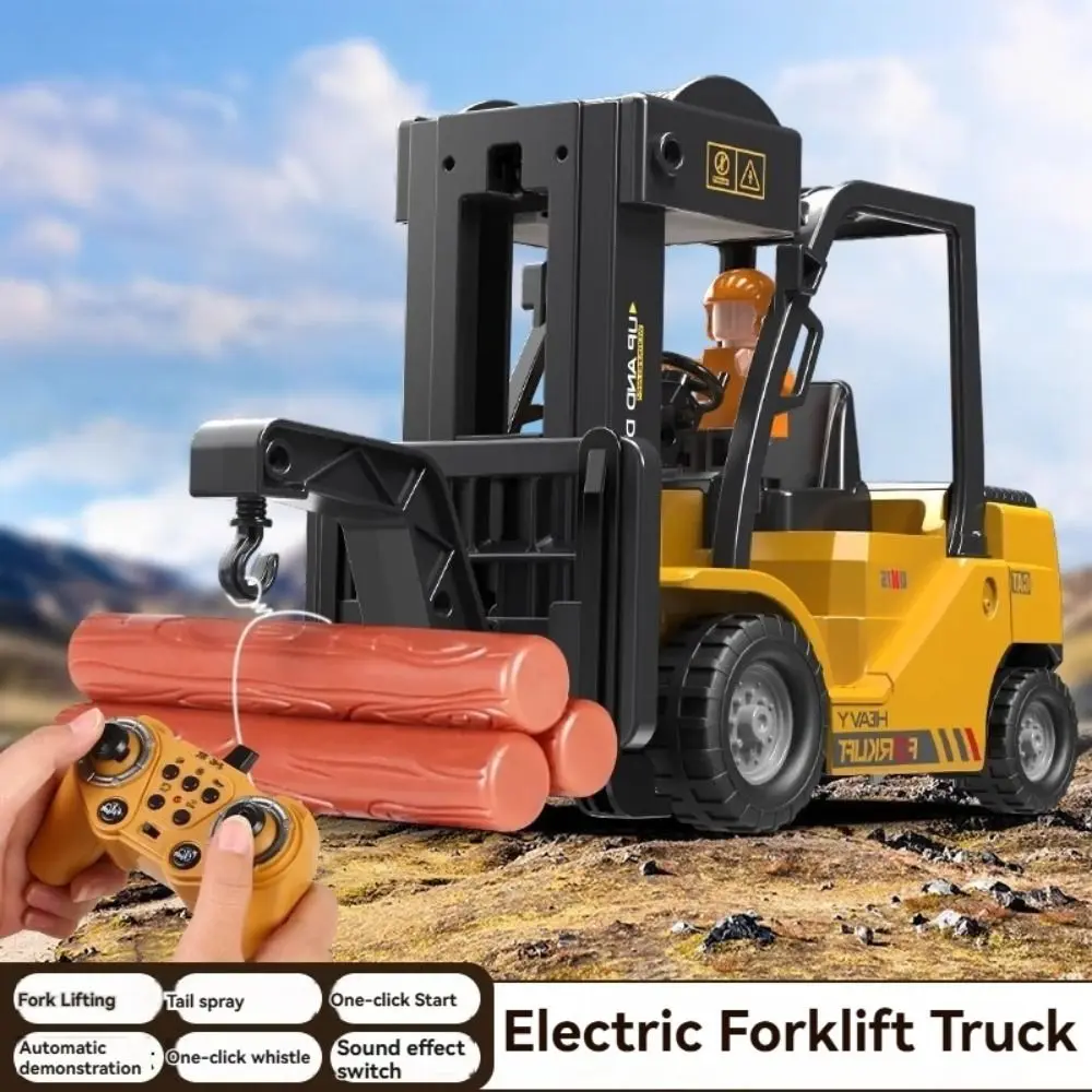 

Creative Remote Control Forklift Spray Function Simulation Engineering Vehicle 1:24 Rechargeable Remote Control Forklift Truck