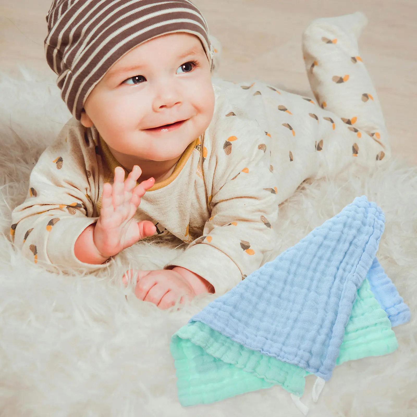 

2 шт. хлопковых салфеток для отрыжки младенцев, впитывающие, мягкие, нежные для чувствительной кожи новорожденных, салфетки для отрыжки, салфетки для лица малышей