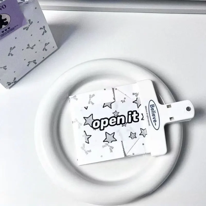 Original simple packaging sealing sticker unboxing tips Creative star y2k affordable sticker decoration