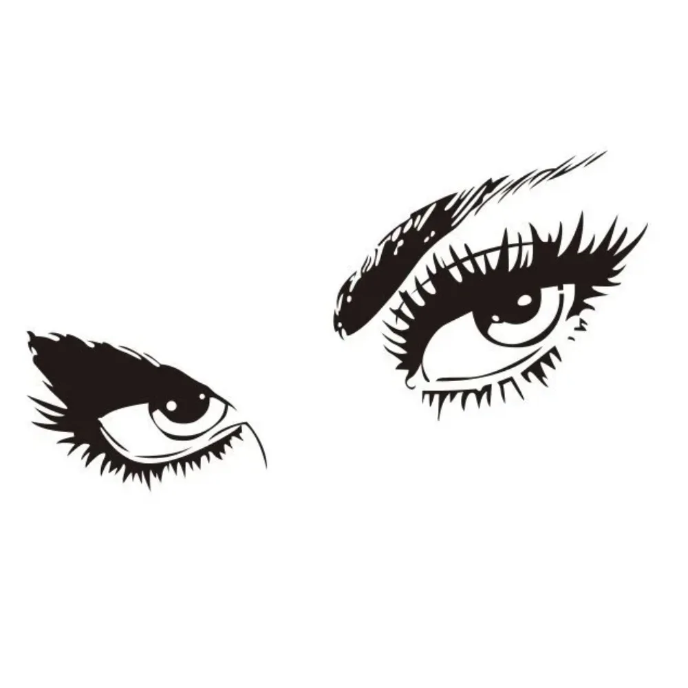 Nail Beauty Salon Wall Decals Manicure Girl Pattern Wall Stickers for Shop Living Room Indoor Background Decor Art Poster