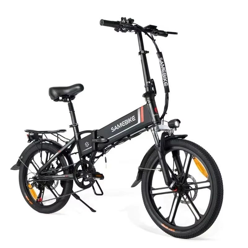 SAMEBIKE Opvouwbare Elektrische Fiets 350W Motor 48V10.4AH Reis- en woon-werkverkeer Elektrische fiets 20 Inch Banden Geïntegreerde wielnaaf E-bike Volwassenen