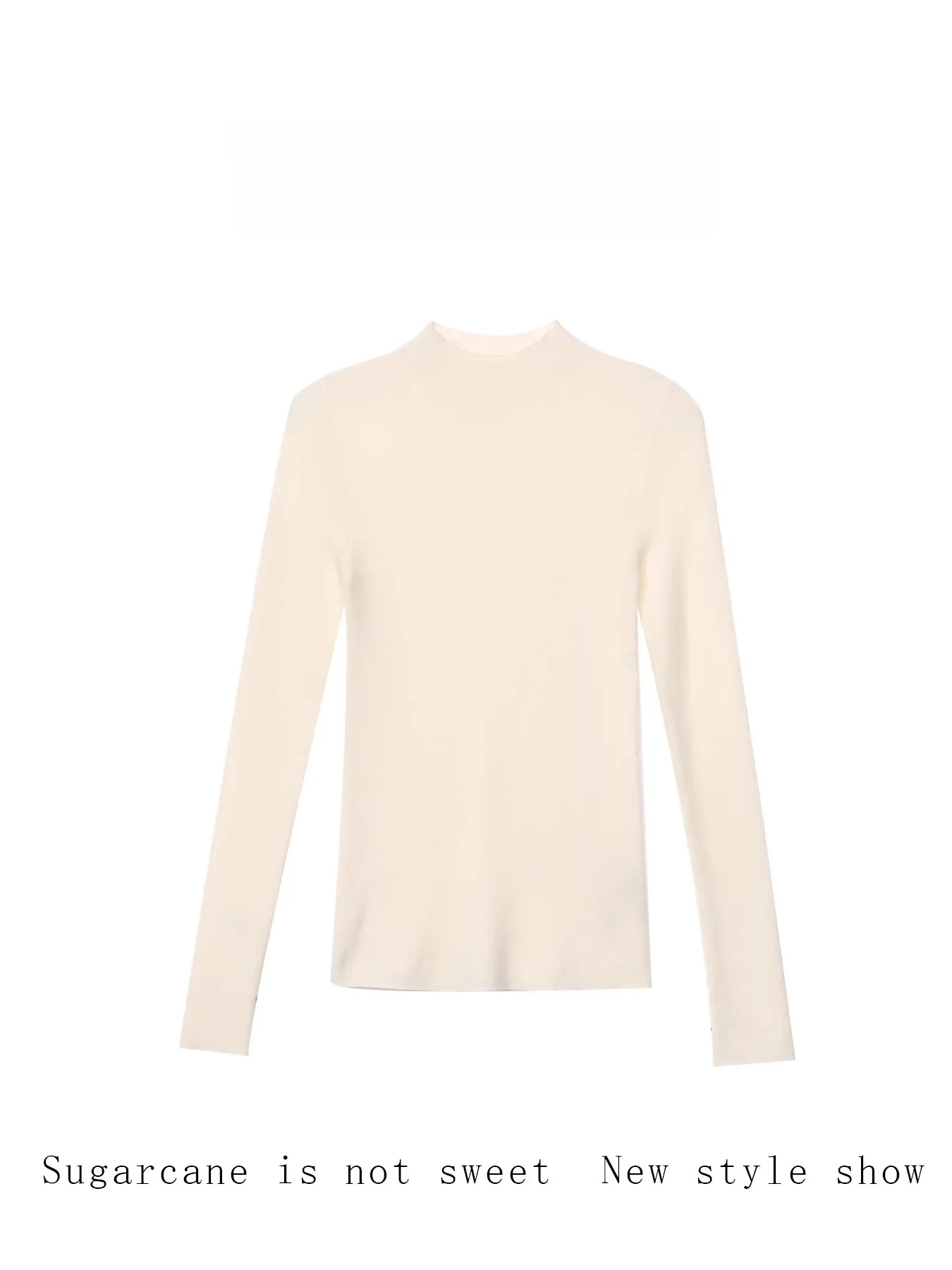 

New Chinese Sle Women's Knitted Base irt f High Collar Pure Color Simptic Autumn Winter Top YANG GZ Cheese Soft