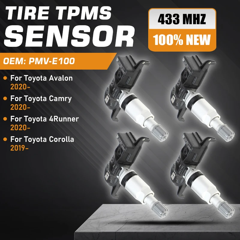 1/4 шт. PMV-E100 433 МГц для TPMS Toyota Camry Toyota Corolla E210 Toyota 4Runner Toyota Avalon XX50 датчик давления в шинах 1/4 шт. PMV-E100 433 МГц для TPMS Toyota Camry Toyota Corolla E210 Toyota 4Runner Toyota Avalon XX50 датчик давления в шинах