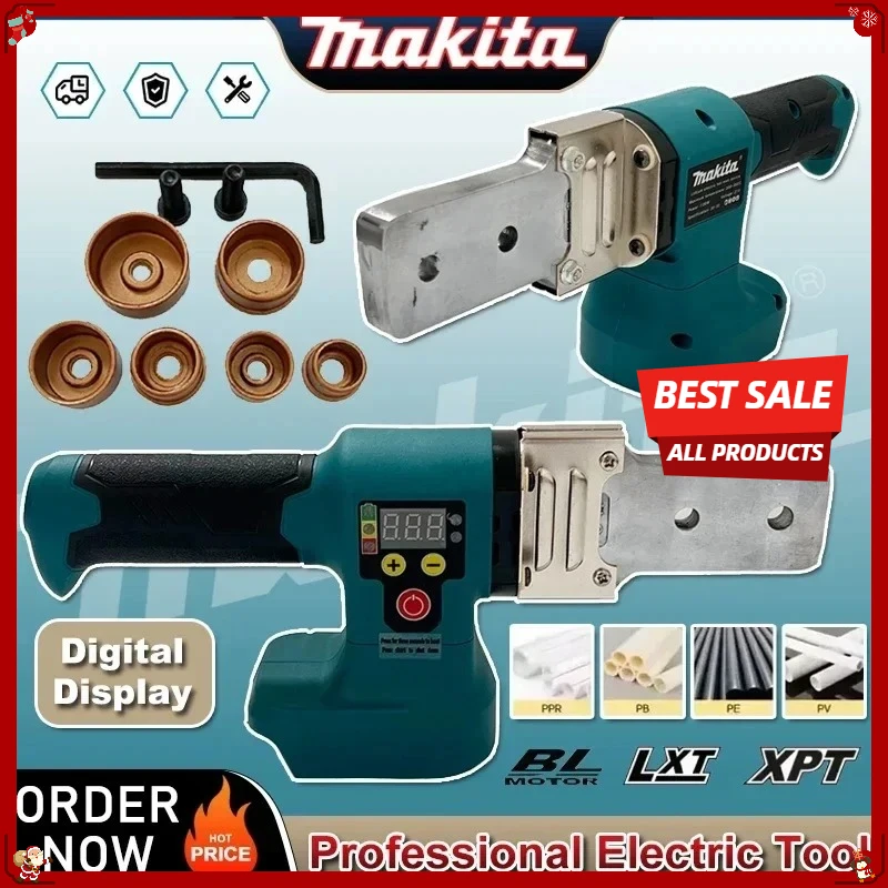 

Аккумуляторный аппарат для сварки труб Makita: паяльник для PPR/PE труб, термоплавкий паяльник для пластиковых труб, работающий от аккумулятора Makita