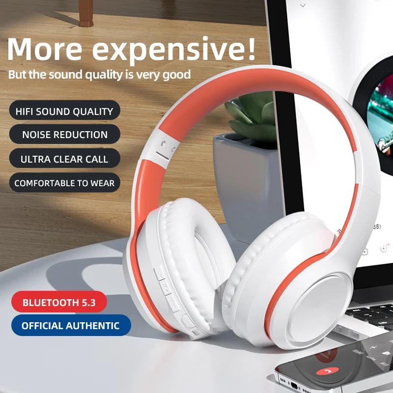 

ANC Noise Cancelling Wireless Bluetooth Headset Gamer TYPE-C Headband Headphones and Earphones Surround Sound Hand Free Xaomi