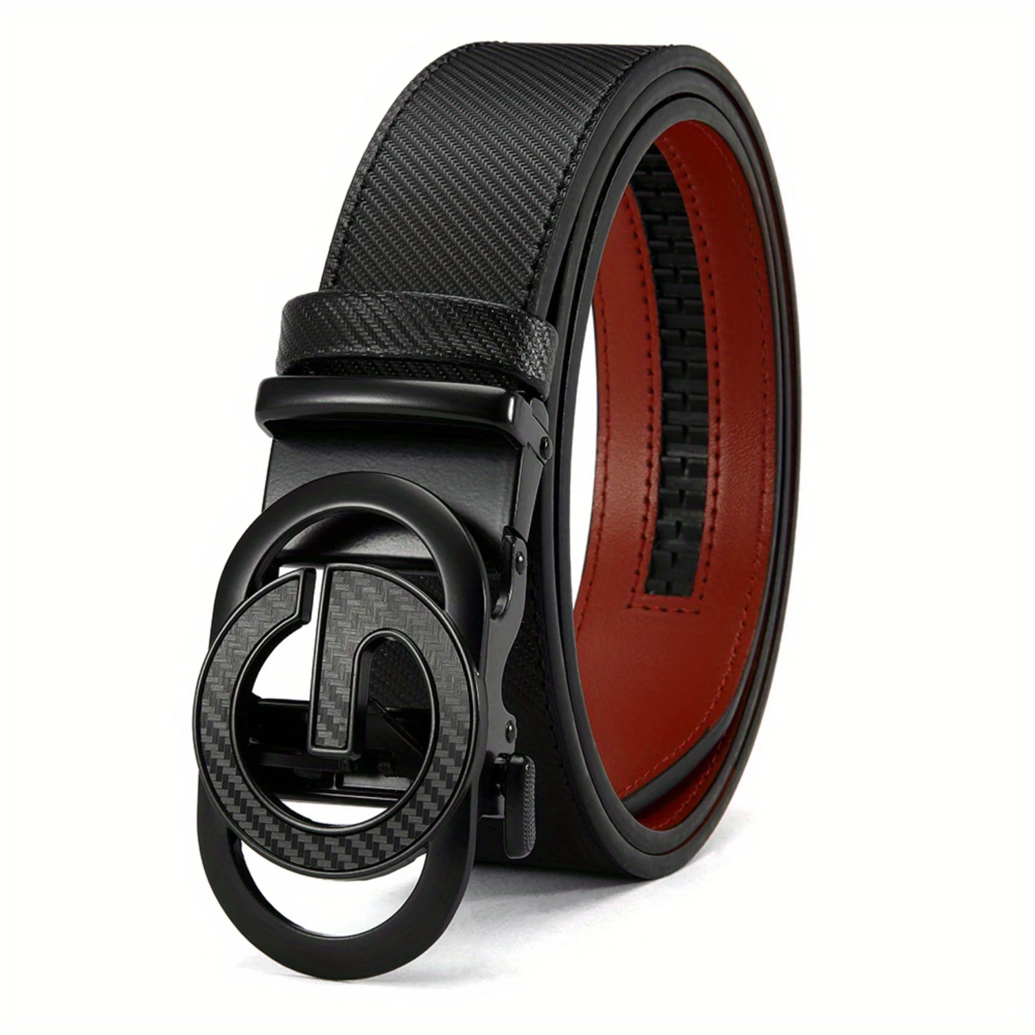 1pc Stylish Mens Automatic Buckle Belt - Durable & Quick-Release Design - Perfect Fashion Gift for Him