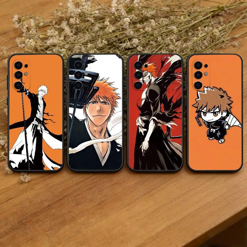 

Hot Anime b-Bleach Phone Case For Samsung S25,S24,S21,S22,S23,S30,Ultra,S20,Plus,Fe,Soft Silicone Black Cover