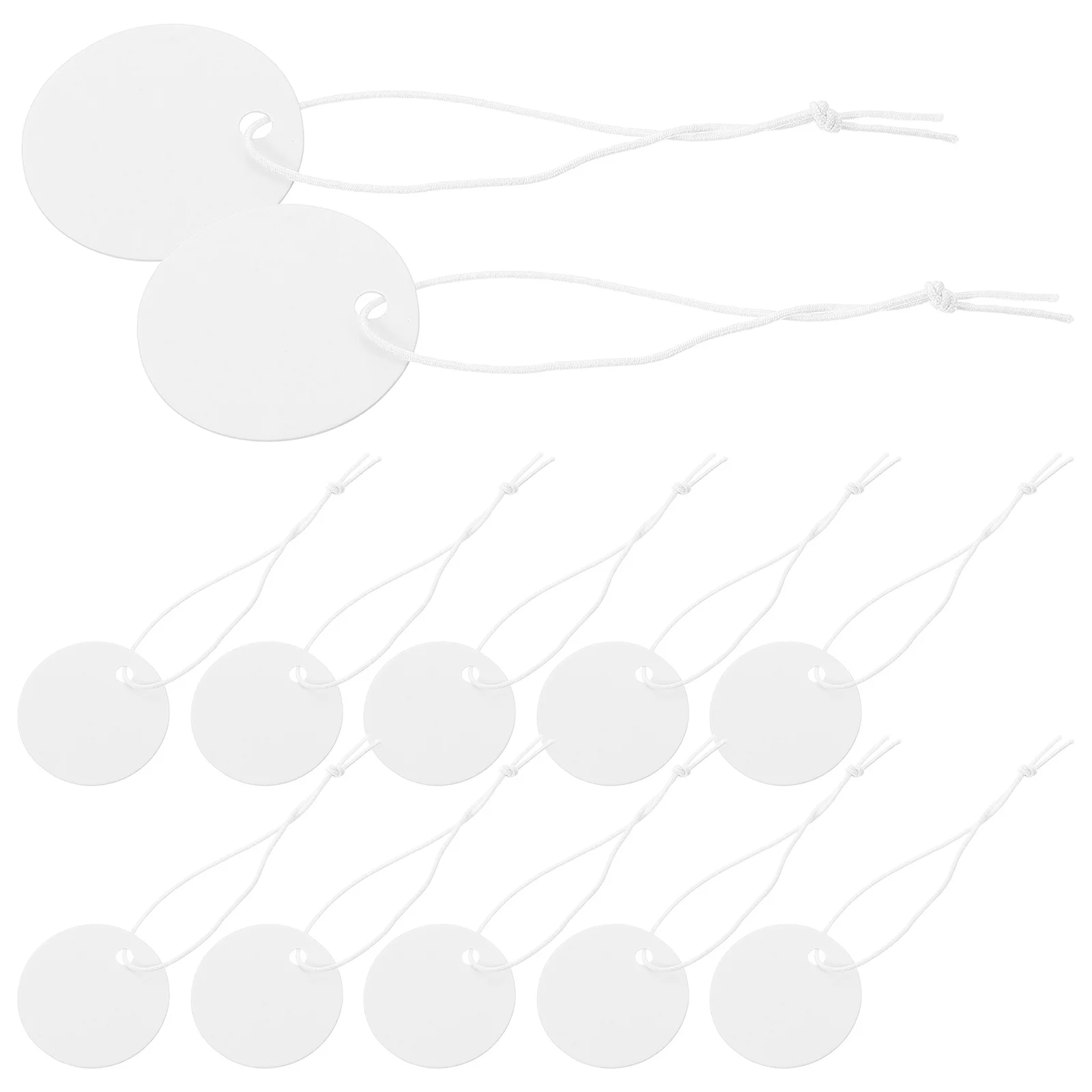 

100pcs Elastic Price With String Clothes String Price For Jewelry Clothing Labeling Merchandise Clothes Tags Necklace Tags