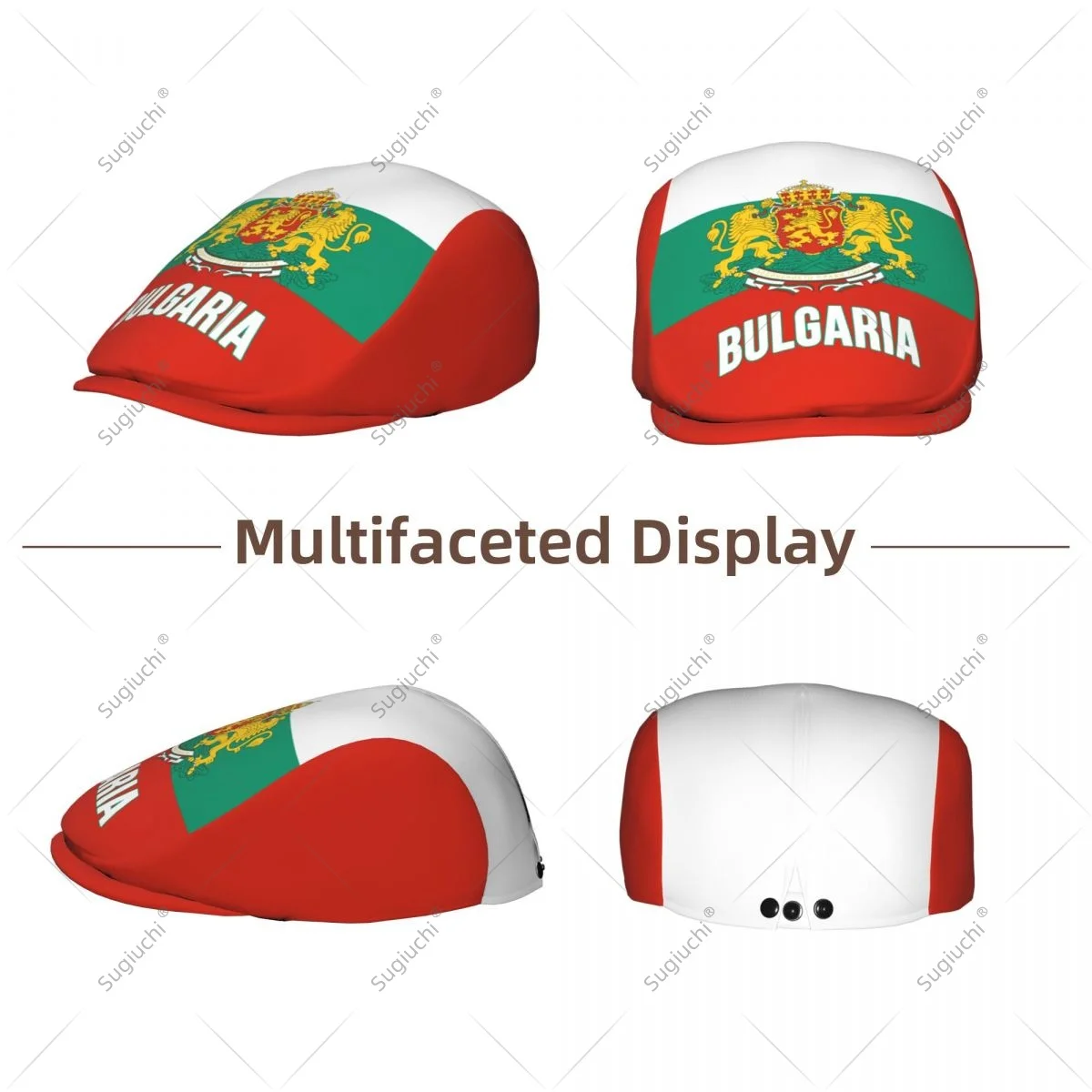 Forward cap Bulgaria Flag Men Women Flat Newsboy Driving Hat Cap Short Brim for Driving Daily visors hat