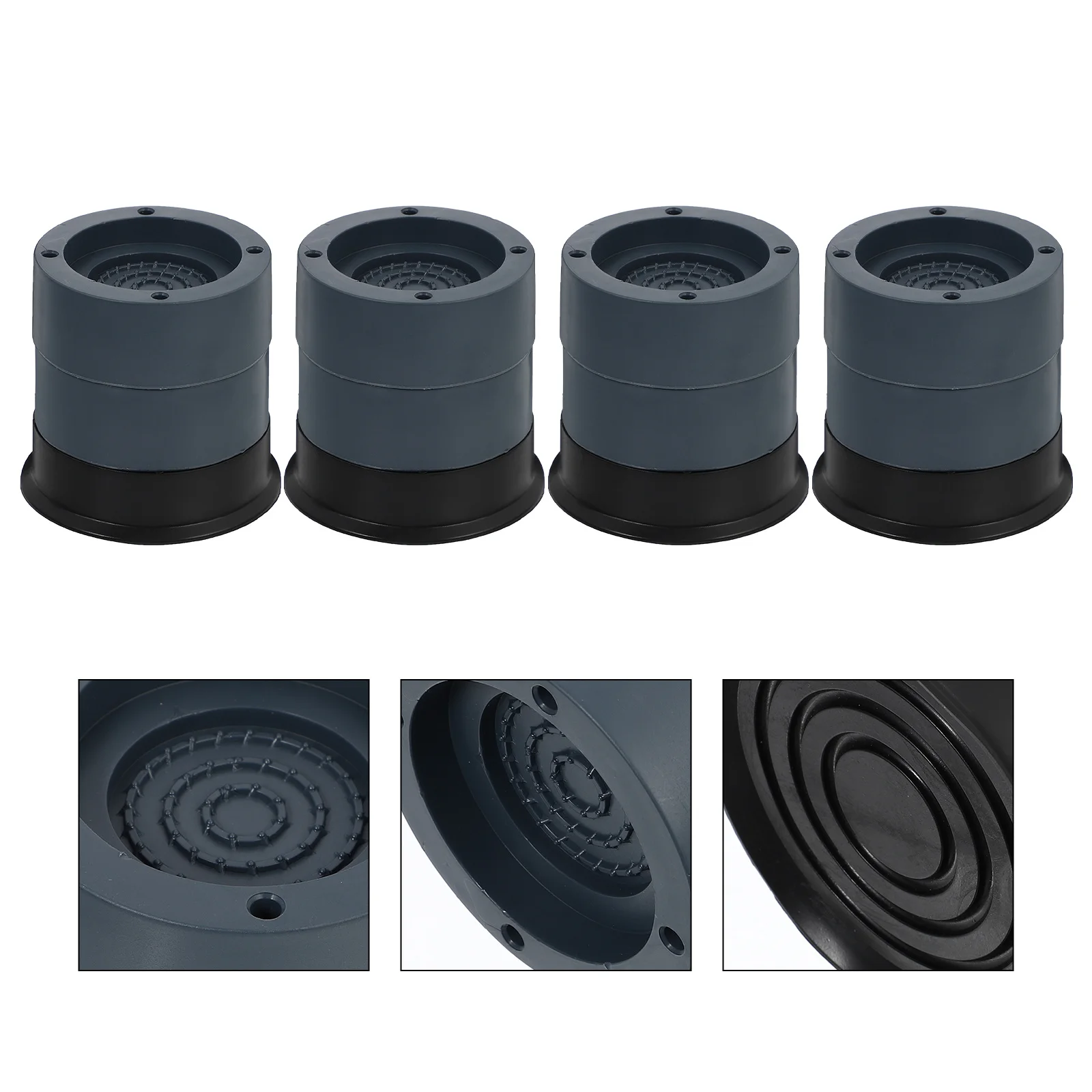 

4Pcs Washing Machine Anti Vibration Pads Heavy Duty Shockproof Stabilizer Cushion for Laundry Appliance Floor Protection Foot