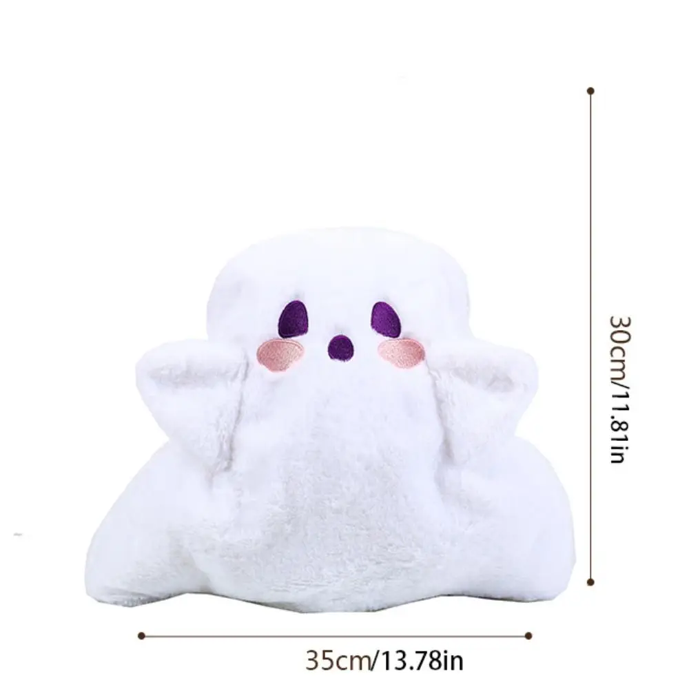 Cute Cartoon Ghost Plush Backpack Large Capacity Messenger Bag Doll Stuffed Plush Bag School Bag Kids Pack Crossbody Bag Women