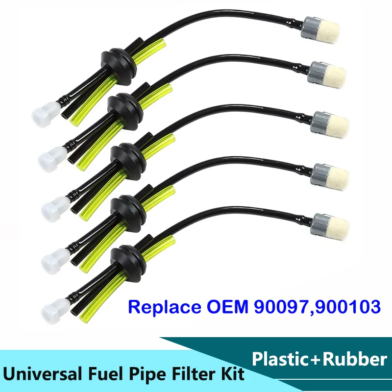 

Universal Fuel Pipe Filter Kit Grass Trimmer Part For Brush Cutter Strimmer Lawn Mower Primers Fuel Hose For Garden Tool Parts