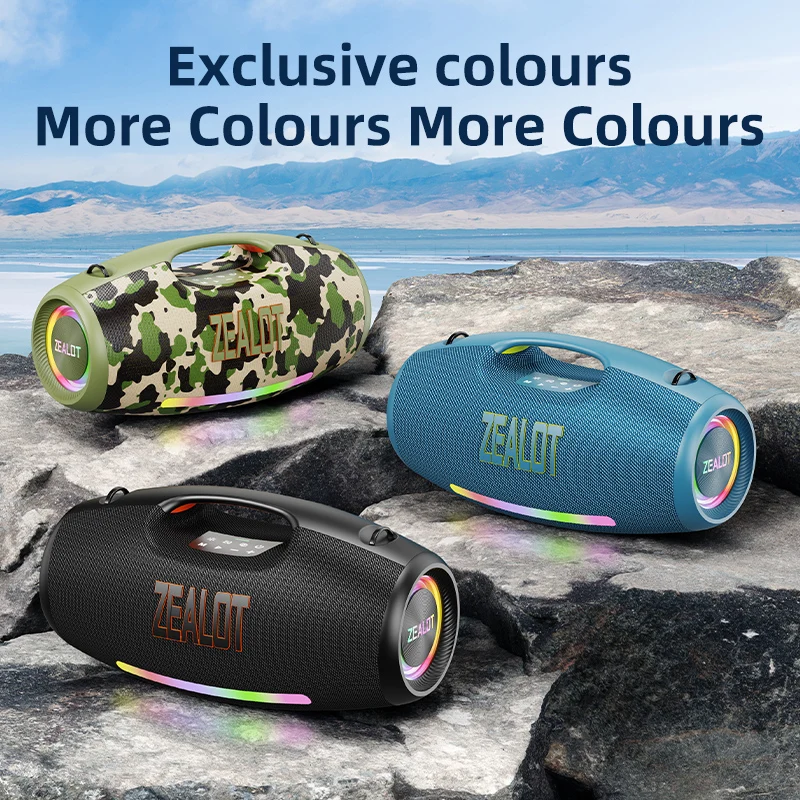 ZEAL ダブルトーン 3/8オンス 10色セット ZEALOT S89 Wireless Speaker 250W Portable Outdoor with RGB Color