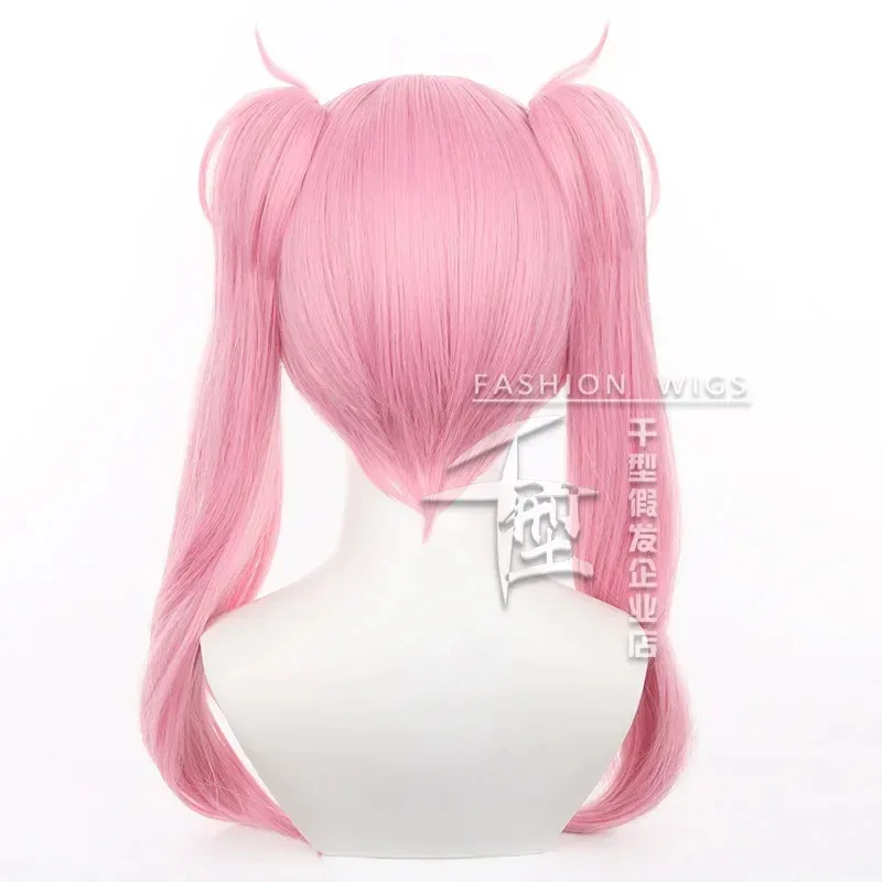 Peluca de Cosplay de Anime Link Click Li tianxi, pelucas largas rosas para mujer, accesorio de Cosplay para fiesta, peluca sintética resistente al calor para mujer