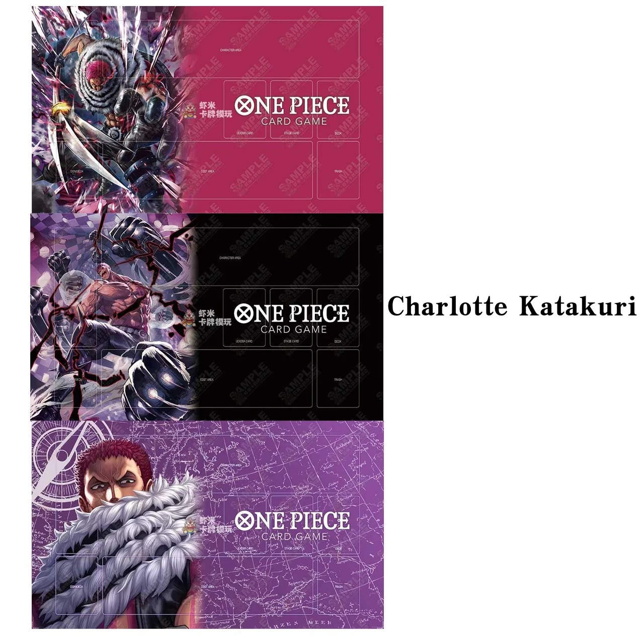 

Charlotte Katakuri 600x350mm OPCG Single Player Playmat Anime Cartoon One Piece 2mmStitched Edge Rubber Board Game Mat Toy Gift