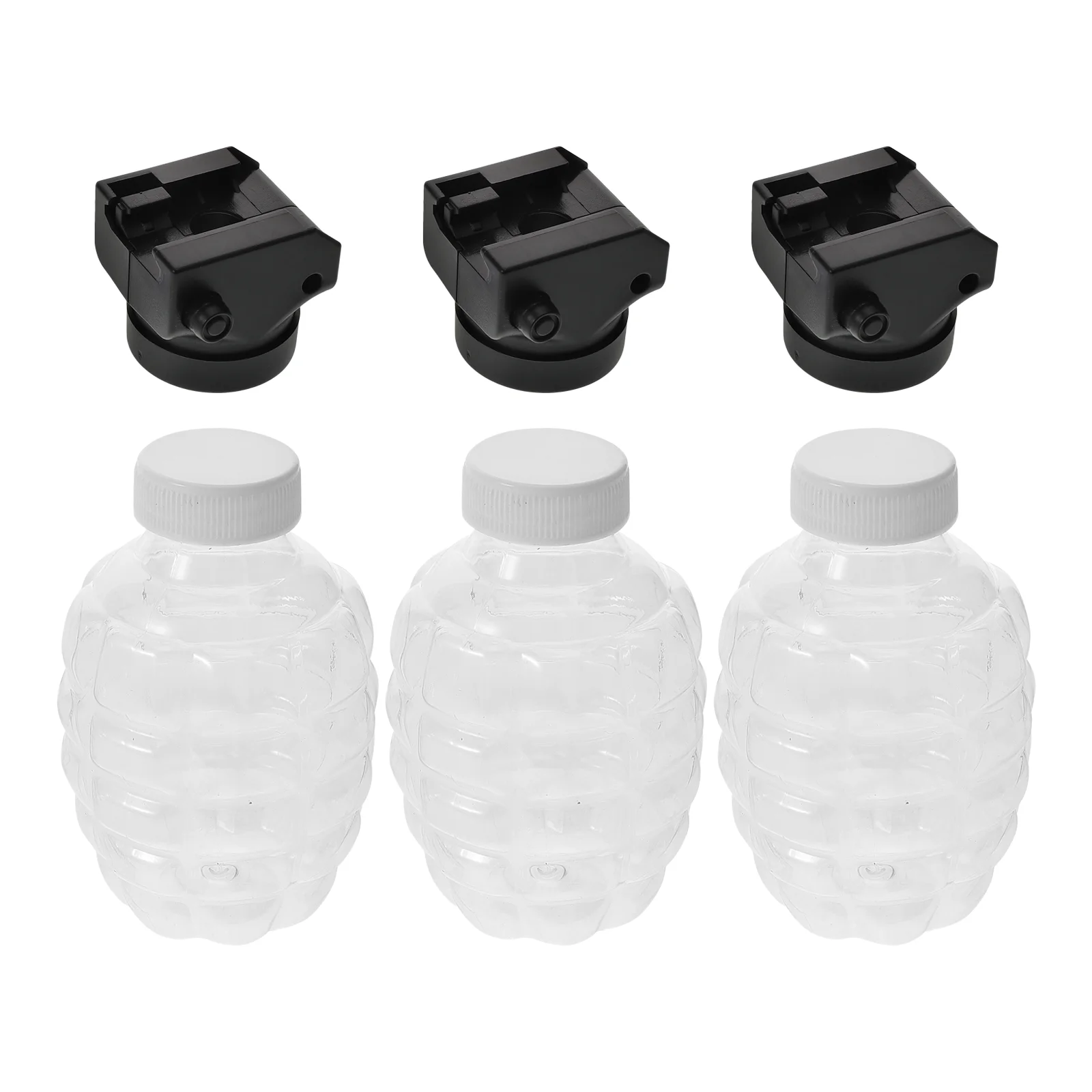 3 Sets Bottled Bubble Collapsible Bottles Cleaning Balls ABS、PE Toy Storage
