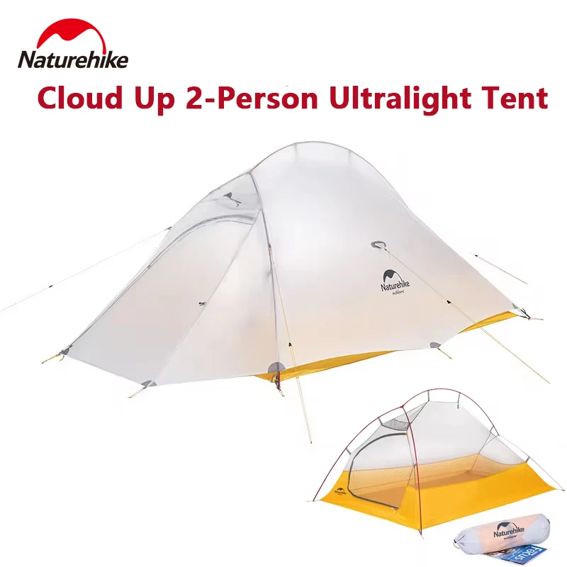 

Naturehike 10D Cloud Up Camping Tent 2 Person Ultralight Waterproor Beach Tents Outdoor Lightweight Hiking Travel Shelter Tent