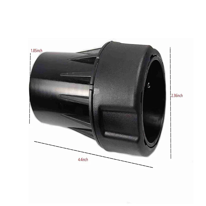 Black Quick Connect Vacuum Hose Adapter for Industrial Dust Collection Applications Compatible with Most Vacuum Models