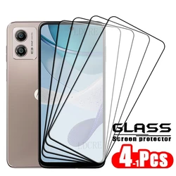 4pcs For Motorola Moto G53 Glass For Moto G53 Glass Full Cover Glue Screen Protector For Moto G 53 G53 G54 G14 G13 G23 Len Glass