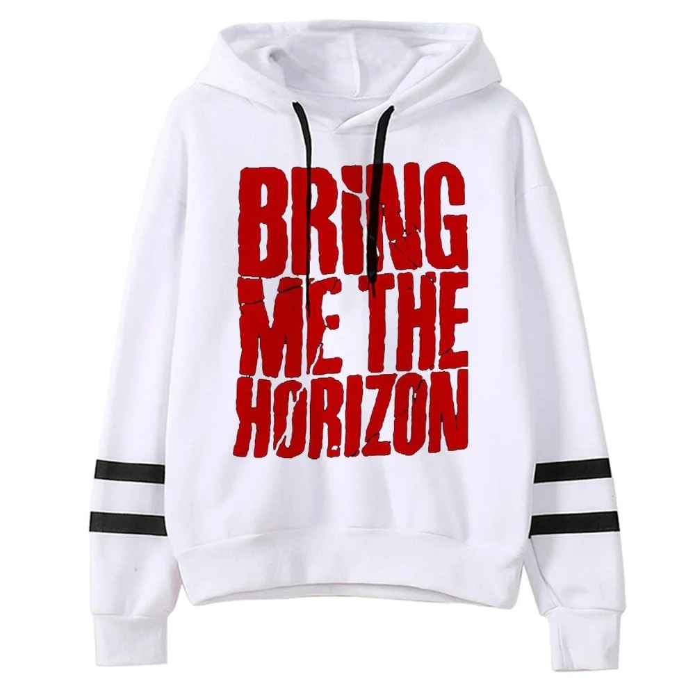 Bring Me the Horizon womens hoodies fashion tops japanese anime 2026 hip hop winter warm Female Pockets