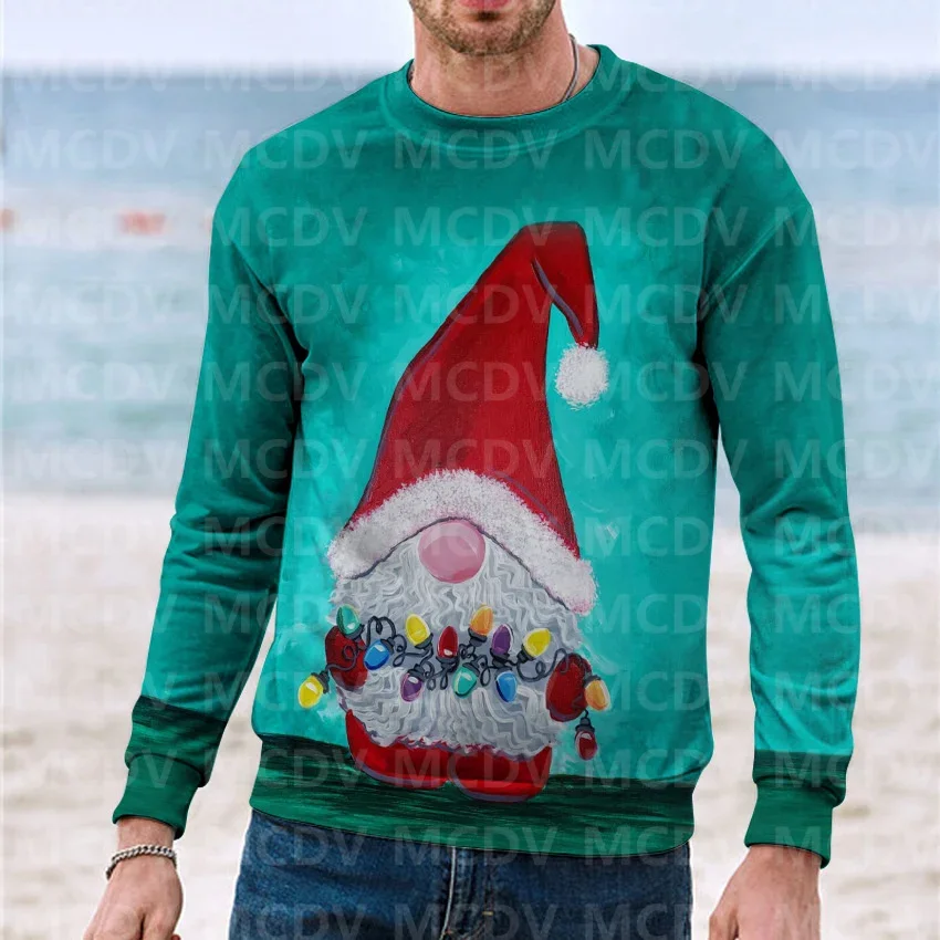 

Christmas Sweater 3D Printed Casual Knit Sweatshirt Men's For Women's Pullover Christmas Gift