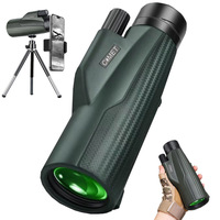10X50 Monocular Telescope High Power Monoculars for Adults Low Night Vision HD Monocular Scope for Bird Watching Hunting Camping