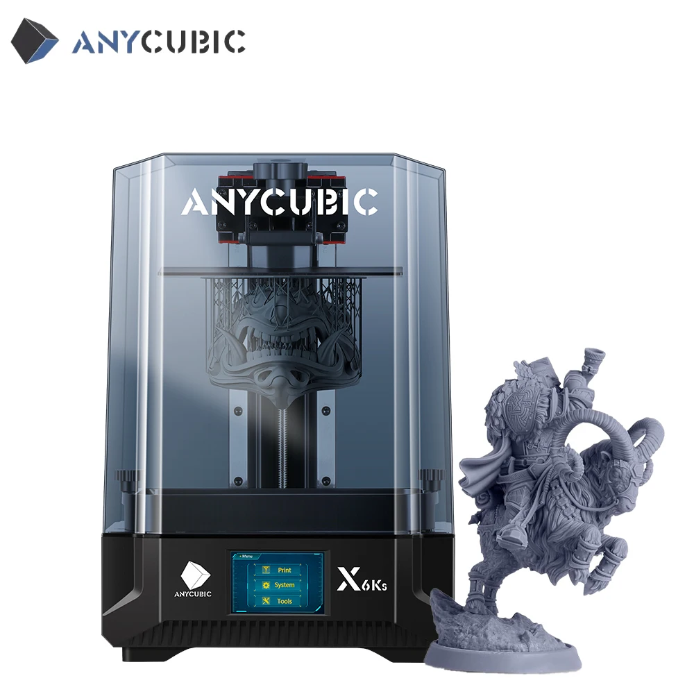 

ANYCUBIC Photon Mono X 6Ks 3D Printer 6K 9.1 Inch LCD SLA 3D Printer High-Speed UV Resin 3D Printing Size 200*196*122mm