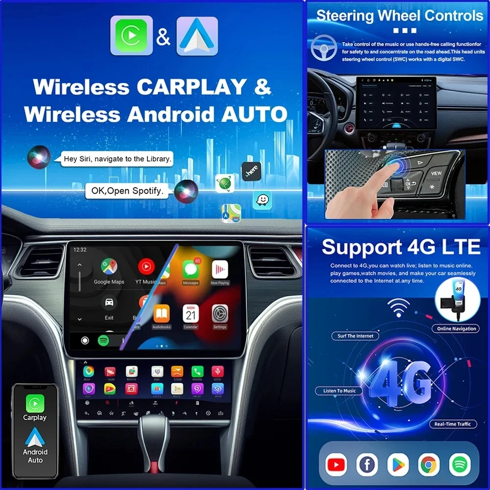 13 Inch Android 13 For Mercedes Vito W447 2014-2022 Car Radio 5G wifi Multimedia Video Player GPS Navigation 1920*1200P HDR QLED