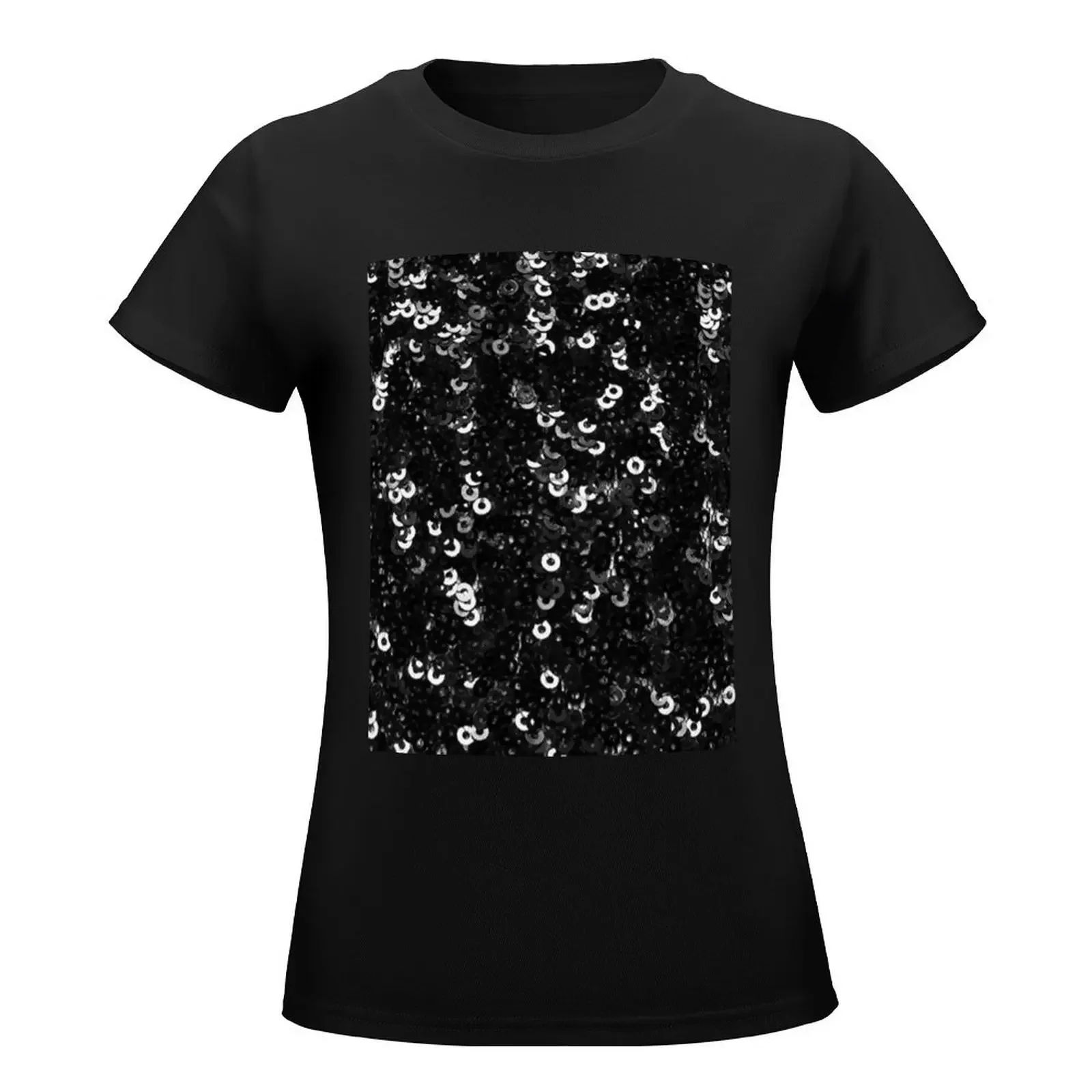 SEQUINS T-Shirt Aesthetic clothing shirts graphic tees western t-shirt dress for Women