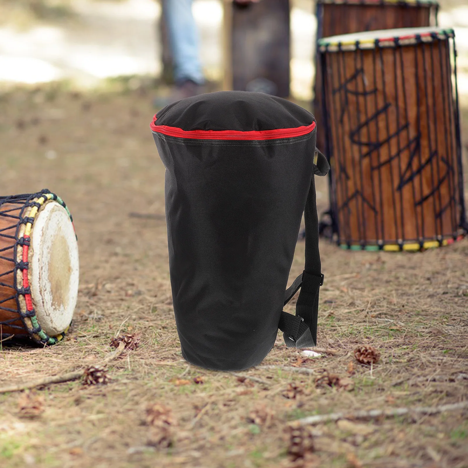

African 10 Pocket Small Instrument Case Floor Floor Practice Toy Djembe Sound African Drum Backpack Drum Backpack