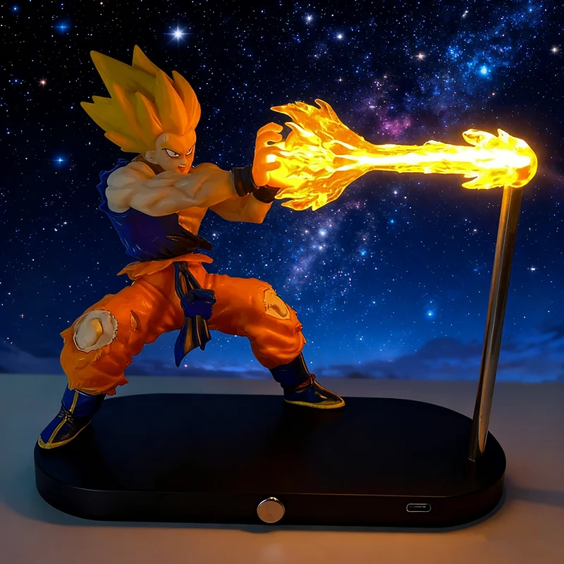 

Dragon Ball Handmade Turtle Qigong Wukong Luminous Shock Wave Suspended Anime Night Light Toy Halloween Creative Ornament Gifts