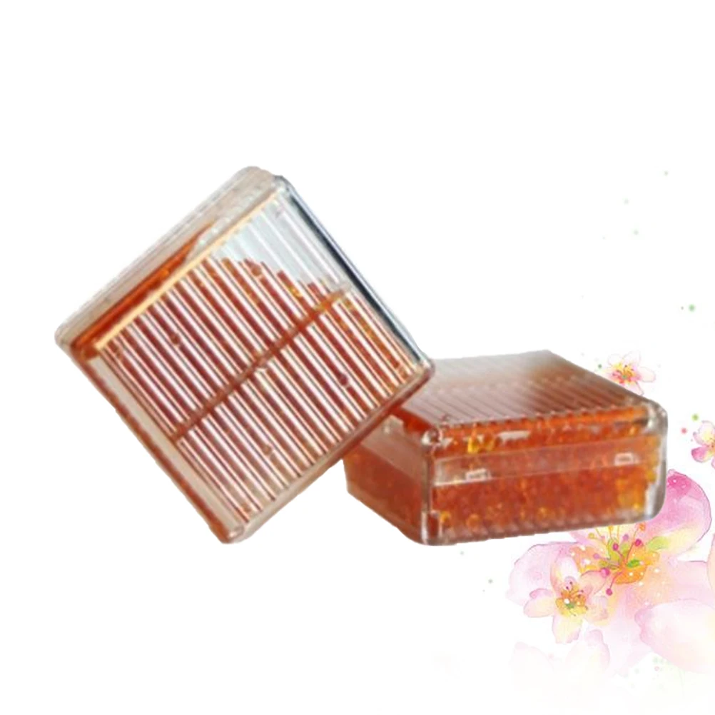 

2 PCS Dehumidifier Moisture-proof Bead Dehumidification Box Absorber Dehumidifiers Wardrobe Air Orange