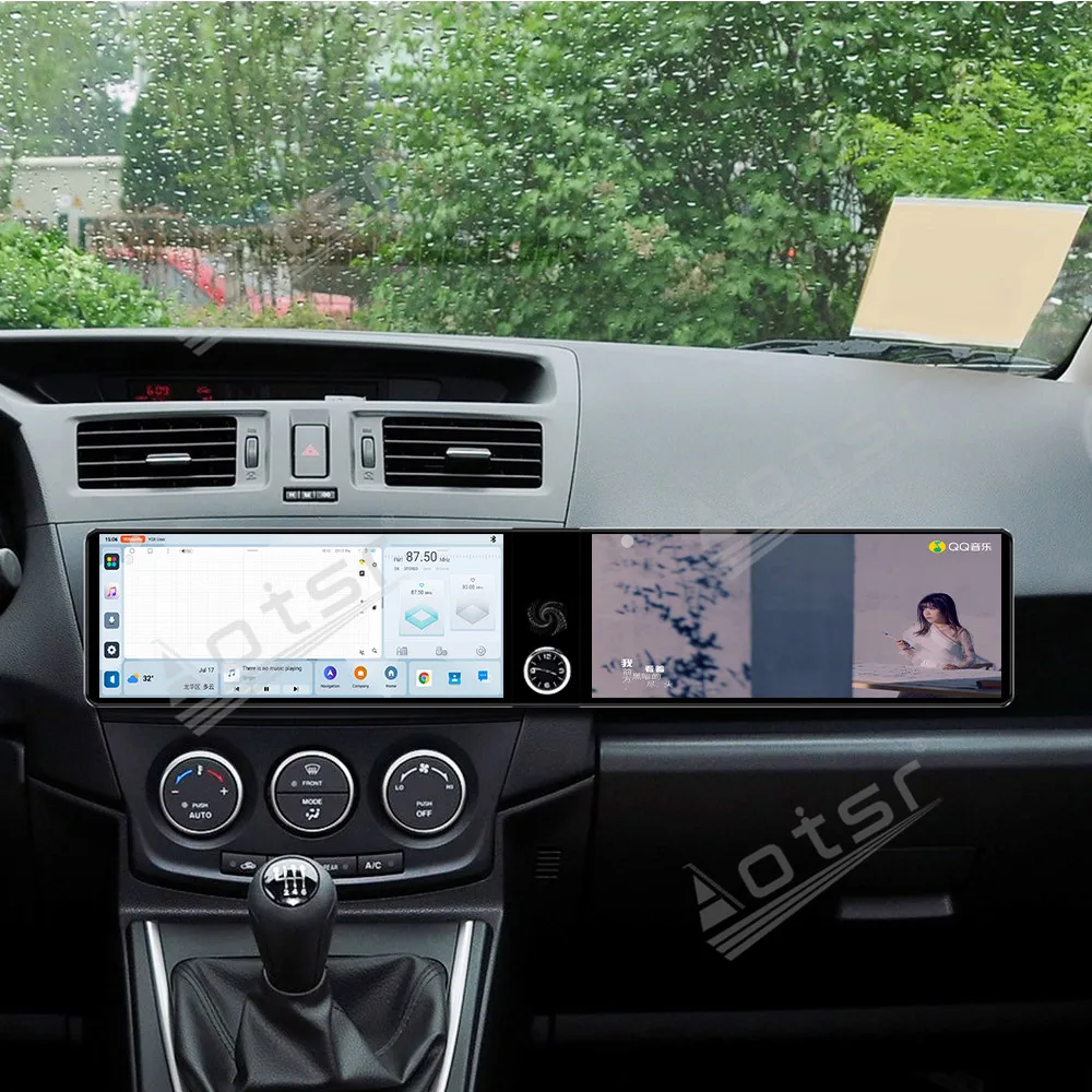 Dual 12.3“ Screen Qualcomm Carplay Android Car Multimedia Automotive For Mazda 5 2011~2015 GPS Navigation Car Radio Head Unit