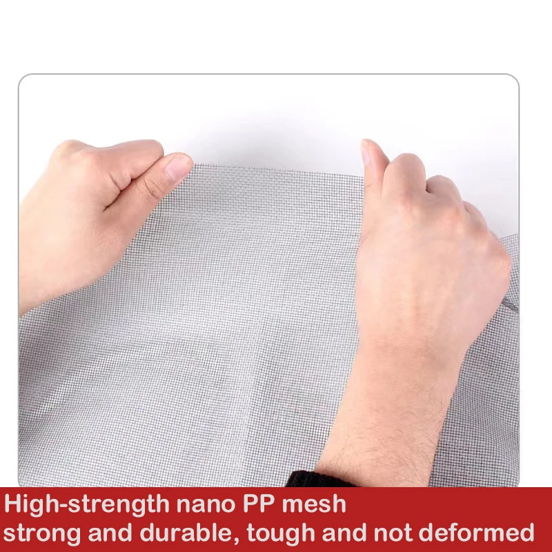 Non-porous edge mosquito nets, self-adhesive screen mesh, versatile, washable, reusable, easy to install