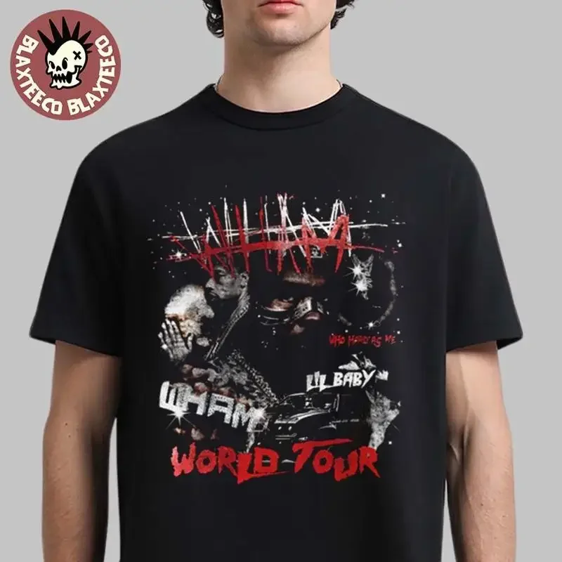 Lil Baby WHAM World Tour 2025 Merch Exclusive Photo shirt