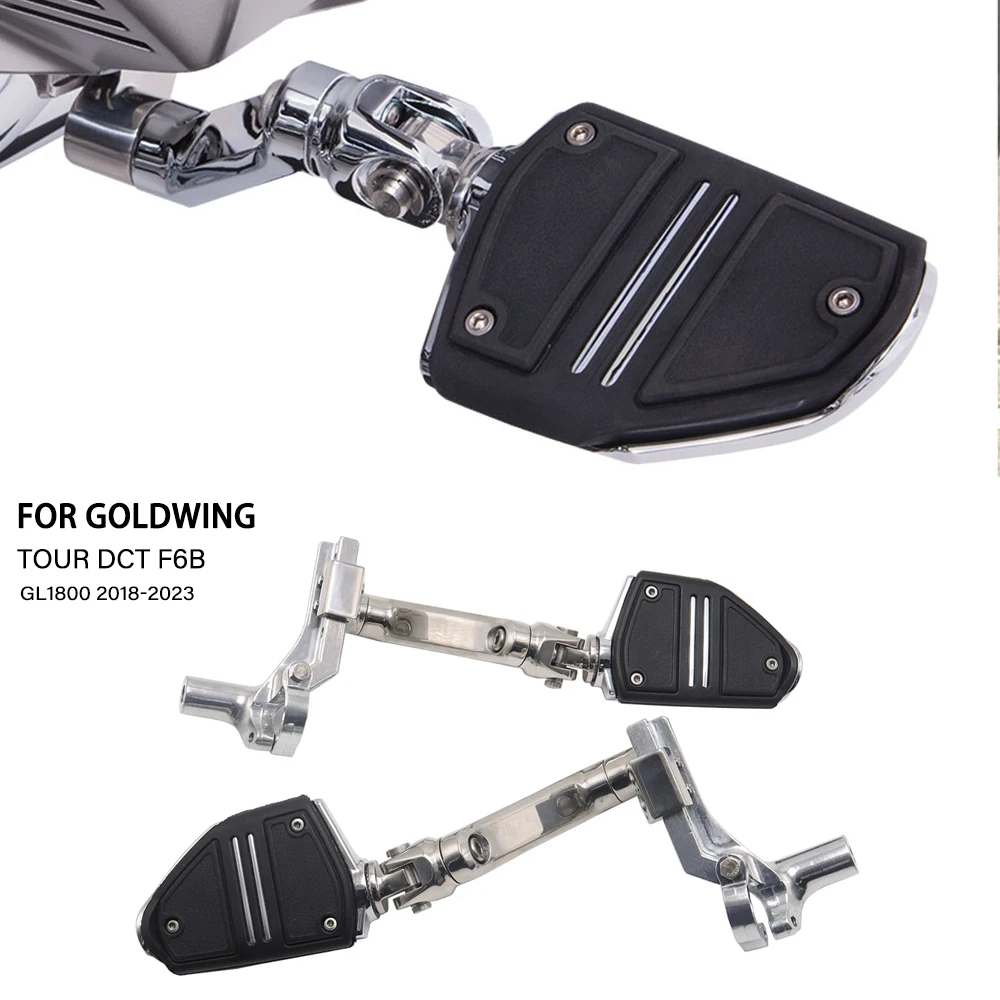 

GL 1800 New Motorcycle 3-Way Adjustable Highway Peg Mounts For Honda Goldwing GL1800 Tour DCT Airbag F6B 2018 2020 2021 2023