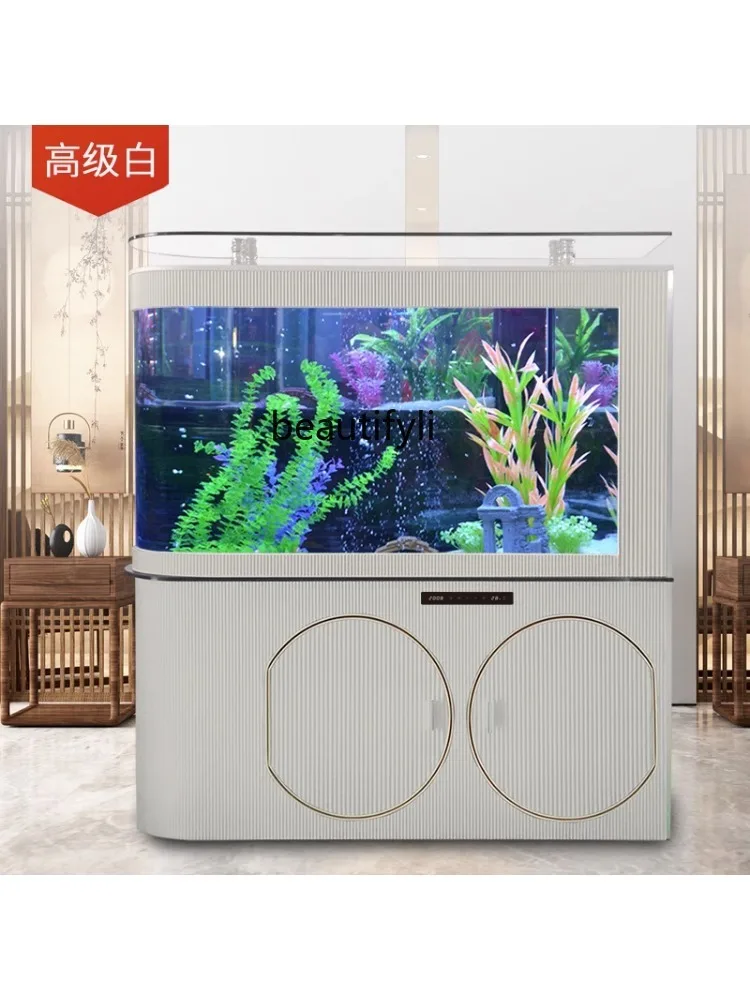 Glass Fish Tank Lower Filter without Pipe Fittings Bottom Filter Dry Wet Separation Living Room Small Screen Change Water