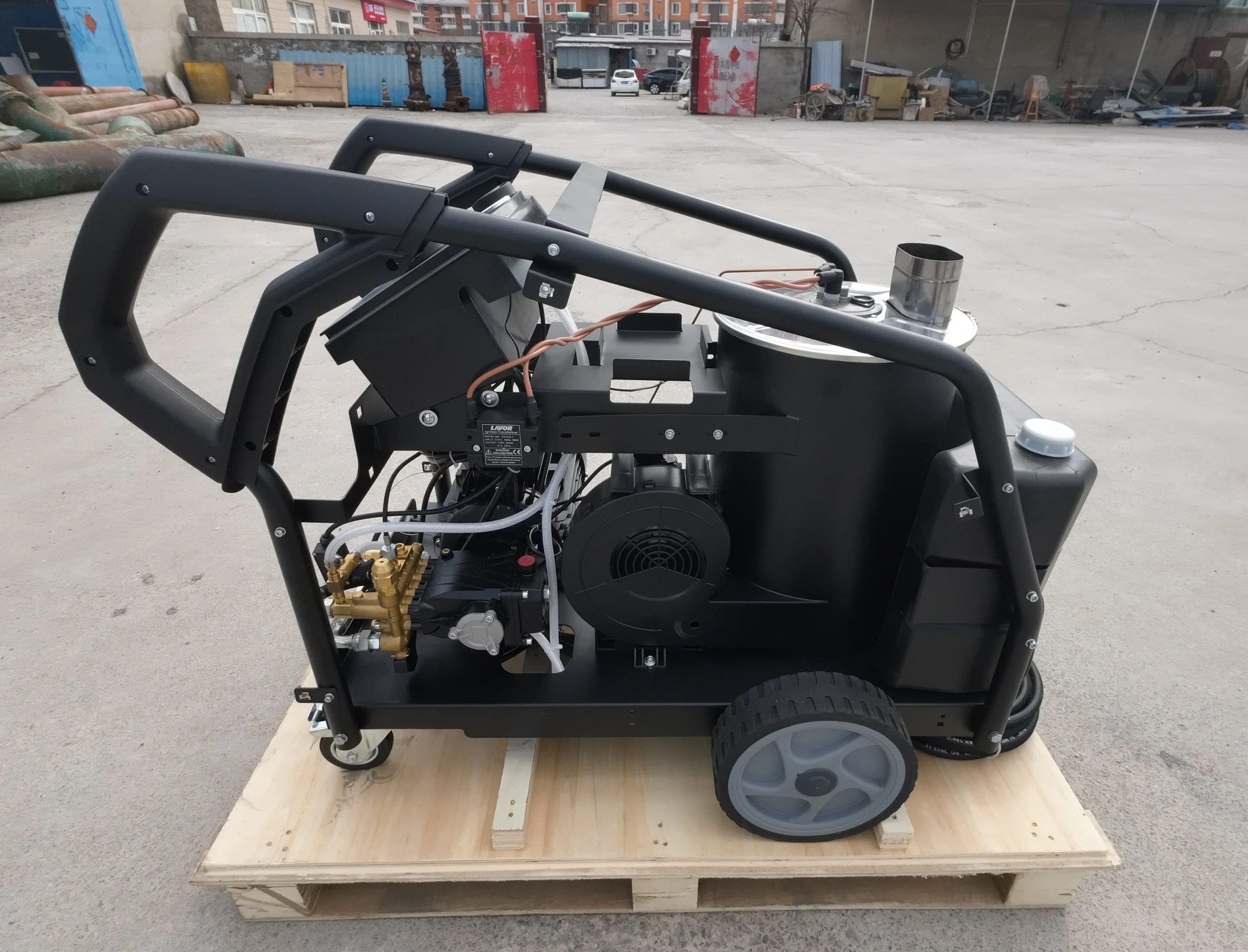 2900PSI Diesel Heated 7.3KW Hot Water Steam Pressure Washer Pump Electric Water Jet Surface Cleaning Gun Hot Water Cleaning Pump