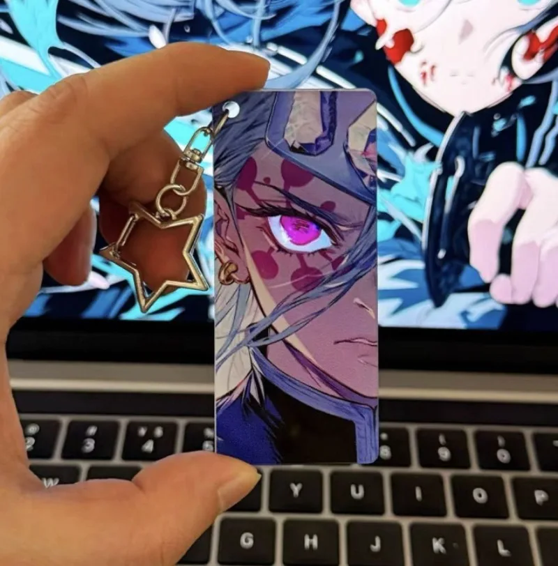 Demon Slayer: Blade Eyes Blade Glowing Acryl Schlüsselanhänger Love Pillar Transparenter Kartenanhänger Anime Peripherie Ornament Geschenk