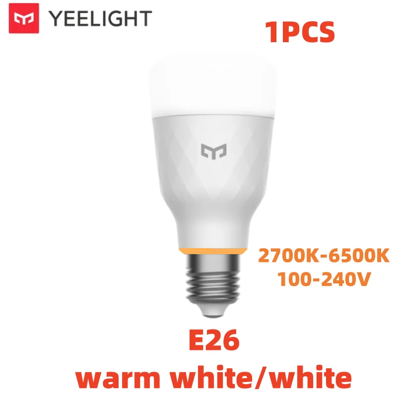 Yeelight Smart LED Lamp W3 E26 Kleur/Wit Omgevingslicht Wifi Spraakbesturing 1700 K ~ 6500 K Voor Mi Home Alexa Google SmartThings