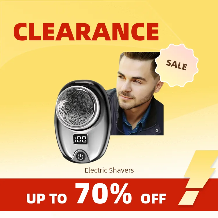Clearance_Portable ماكينة حلاقة كهربائية USB قابلة للشحن ماكينة حلاقة صغيرة الحلاقة الكهربائية جيب ماكينة حلاقة مقاومة للماء شاشة LED الذكية_