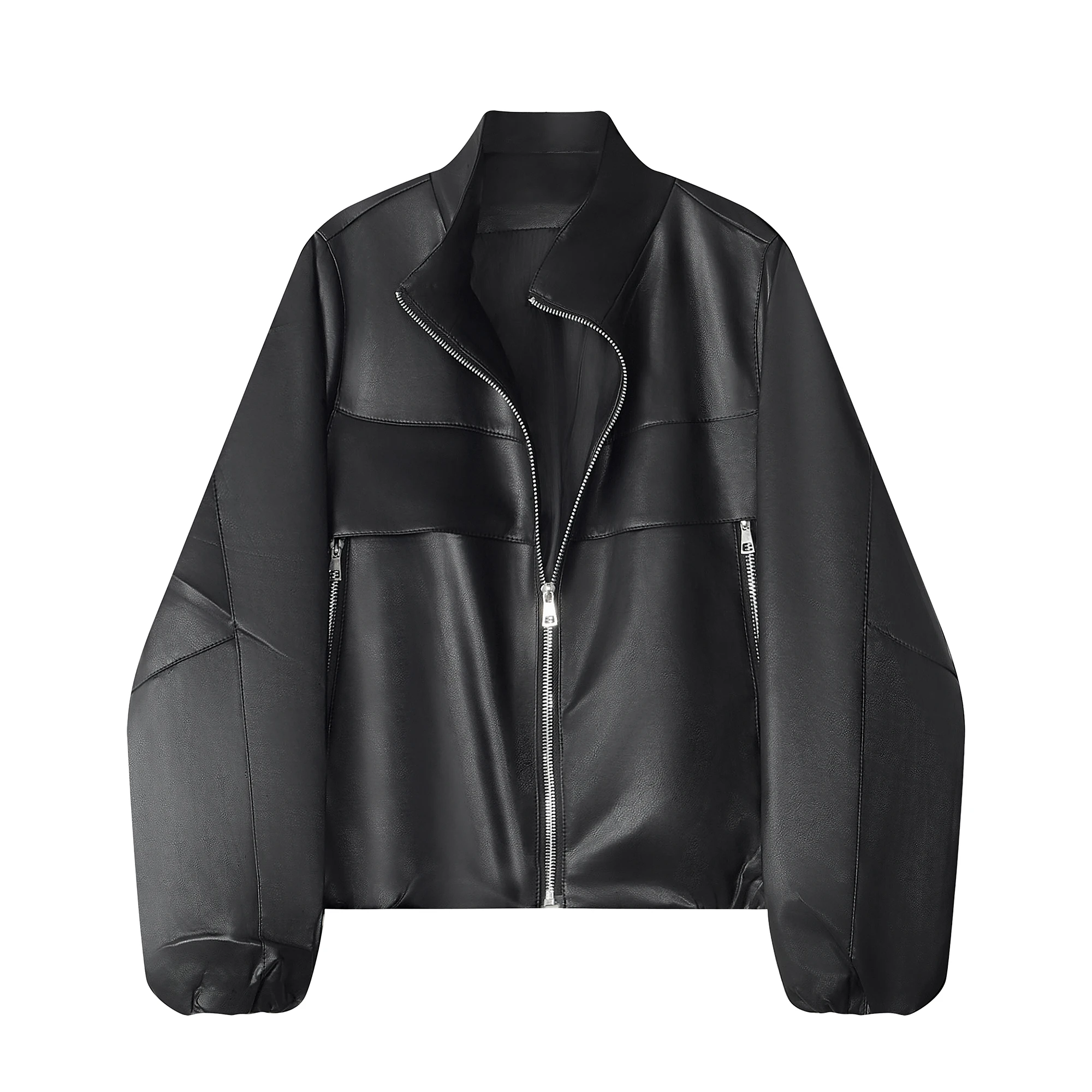 Ankela vermelho vento fresco couro do plutônio jaet ort outerwear feminino casual faion primavera outono motociclista sle casaco na moda