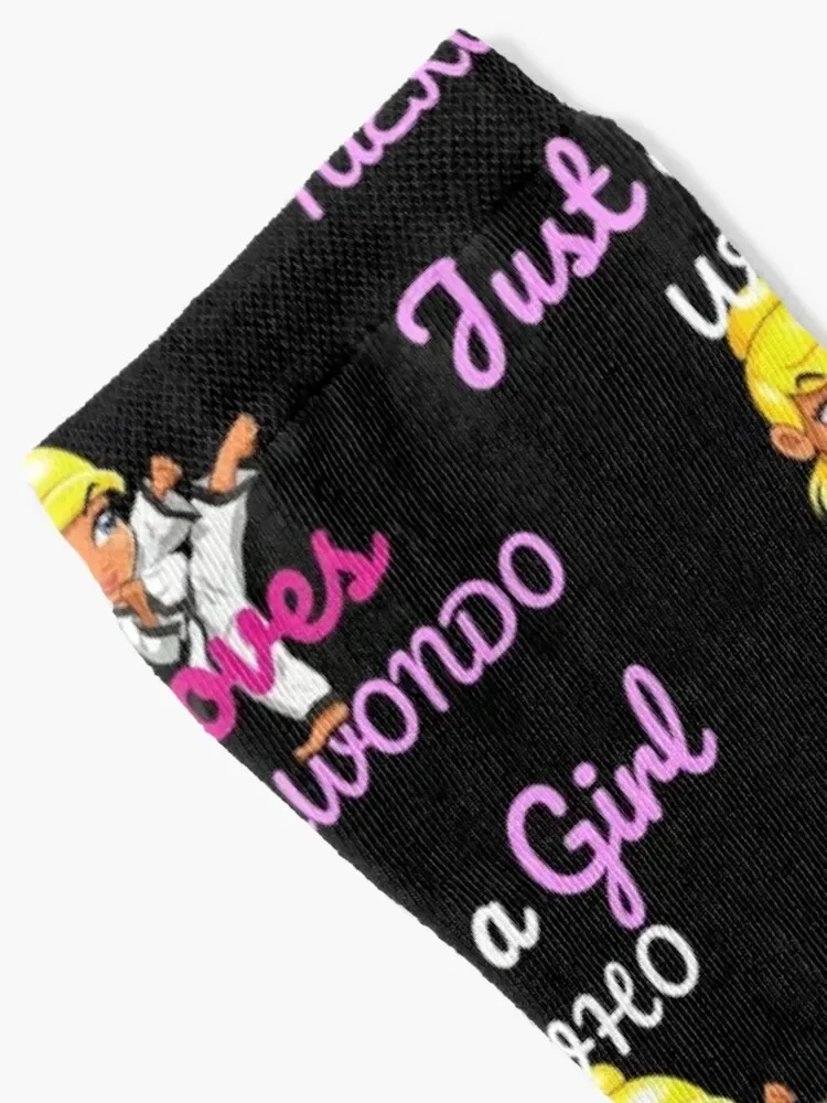 Just A Girl Who Loves Taekwondo-Martial Arts Lovers Socks new year tennis winter thermal Socks For Men Women's