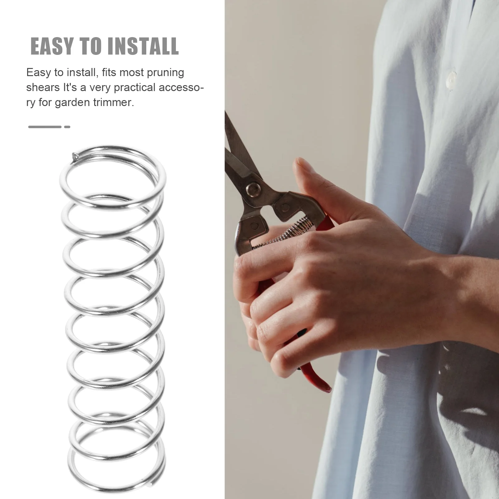3 Pcs Pruners Spring Replacement Parts for Gardening Tools 201 Stainless Steel Shears Springs Fits Most Handheld Pruners pruning